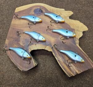 Rapala Lipless Tennessee Shad Crankbait Lures Rattlin Rap Lot Of 6 RAP#13
